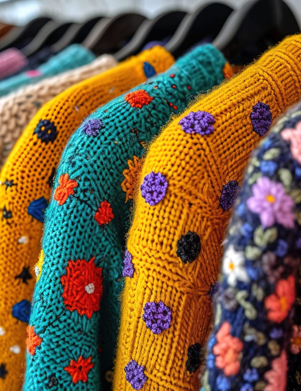 A real photograph of a close-up of clothes hanging at a used clothing sale in the beautiful backyard of a lovely house. Maximum quality and detail. --chaos 100 --ar 3:2 --stylize 1000 --v 6 Job ID: 87a3cdd2-814e-4399-97a4-8b9ac3fe2574